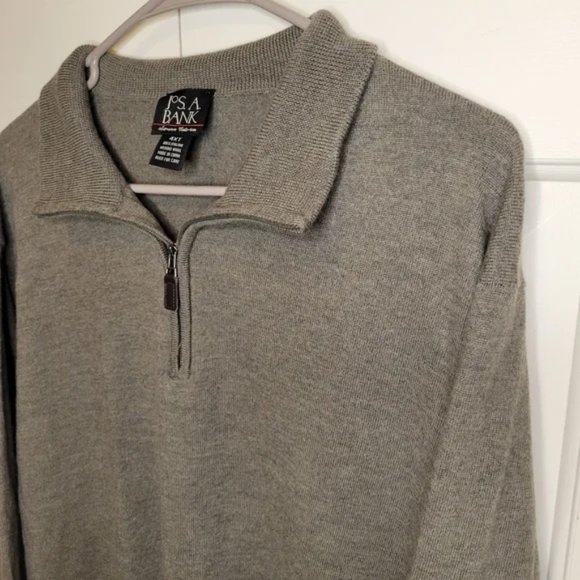 Olive Green 100% Italian Sheep Wool Sweater, Sz M - Picture 4 of 15